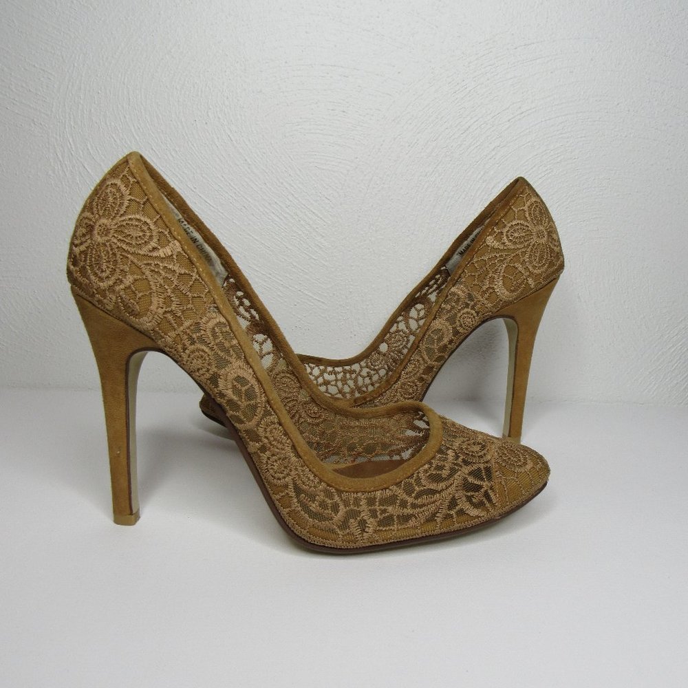 JEFFREY CAMPBELL Vintage High Heels Pumps Nude Size 6